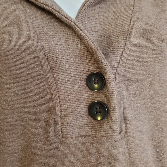 Banana Republic Brown Shawl-Neck Sweater Medium - Picture 5 of 9